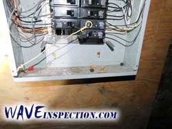 FIRE Hazard - Disabled circuit breaker. WAVE Home Inspector MA