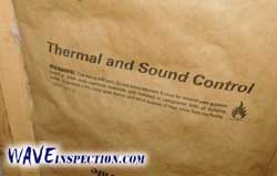 Exposed insulation facing - WAVE Home Inspector MA