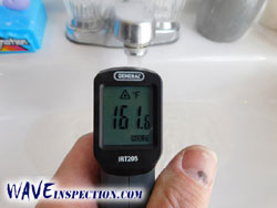 Excessive hot water temperature. WAVE Home Inspector MA